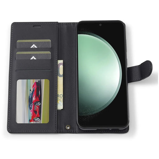 LC.IMEEKE L2 Series for Samsung Galaxy A15 4G / 5G Case PU Leather Wallet Detachable Magnetic Phone Cover - Black - 2