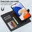 LC.IMEEKE L2 Series for Samsung Galaxy A34 5G Case PU Leather Wallet Detachable Magnetic Phone Cover - Black - 7