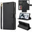 LC.IMEEKE L2 Series for Samsung Galaxy S23 Ultra Case PU Leather Wallet Detachable Magnetic Phone Cover - Black - 1