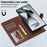 LC.IMEEKE L2 Series for Samsung Galaxy S24 Ultra Case PU Leather Wallet Detachable Magnetic Phone Cover - Brown - 7