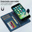 LC.IMEEKE L2 Series for iPhone SE (2022) / SE (2020) / 8 / 7 Case PU Leather Wallet Detachable Magnetic Phone Cover - Blue - 7
