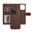 LC.IMEEKE L2 Series for iPhone 14 Pro Max Case PU Leather Wallet Detachable Magnetic Phone Cover - Brown - 2