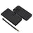 LC.IMEEKE L2 Series for iPhone 15 Pro Max Case PU Leather Wallet Detachable Magnetic Phone Cover - Black - 6
