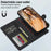 LC.IMEEKE L2 Series for iPhone 15 Pro Max Case PU Leather Wallet Detachable Magnetic Phone Cover - Black - 7
