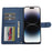 LC.IMEEKE L2 Series for iPhone 15 Pro Case PU Leather Wallet Detachable Magnetic Phone Cover - Blue - 3