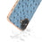 ABEEL For iPhone 16 Plus Case Electroplating Edge Ostrich Texture Genuine Cow Leather Back Cover - Blue - 5