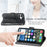 For iPhone 16 Case PU Leather Wallet Phone Cover Butterfly Pattern - Black - 4