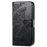 For iPhone 16 Case PU Leather Wallet Phone Cover Butterfly Pattern - Black - 6