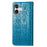 For iPhone 16 Leather Wallet Case Flip Phone Cover with Cute Cat Dog Pattern - Blue - 6