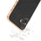ABEEL For iPhone 16 Case Electroplating Edge Genuine Cow Leather Coated PC+TPU Phone Cover - Black - 4