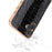 ABEEL For iPhone 16 Plus Case Electroplating Edge Crocodile Texture Genuine Cow Leather+TPU+PC Phone Cover - Black - 4