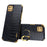 For Samsung Galaxy A22 5G (EU Version) Crocodile Texture PU Leather Coated TPU Case Electroplating Ring Kickstand Phone Cover - Black - 1