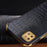 For Samsung Galaxy A22 5G (EU Version) Crocodile Texture PU Leather Coated TPU Case Electroplating Ring Kickstand Phone Cover - Black - 5
