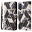 For Samsung Galaxy A16 5G / A16 4G Case Lacquered Marble Pattern Leather Phone Cover - Black - 1