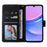 For Samsung Galaxy A16 5G / A16 4G Case Lacquered Marble Pattern Leather Phone Cover - Black - 2