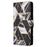 For Samsung Galaxy A16 5G / A16 4G Case Lacquered Marble Pattern Leather Phone Cover - Black - 6