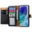 For Samsung Galaxy A16 5G / A16 4G Case RFID Blocking Zipper Pocket Leather Wallet Phone Cover with Strap - Black - 2