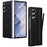 For Samsung Galaxy Z Fold6 5G Case Hard PC Phone Cover with Tempered Glass Film and Stylus - Black - 1