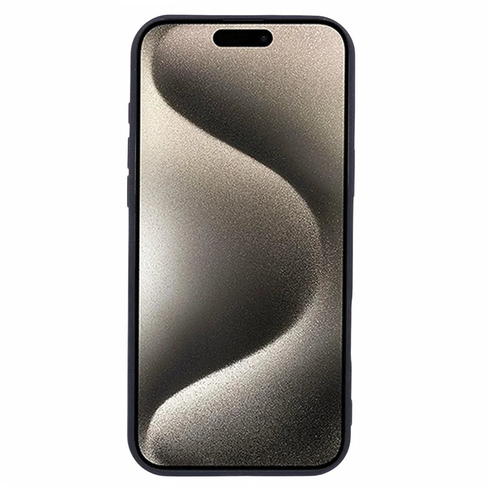 For iPhone 16 Pro Case Matte TPU Non-Slip Protective Phone Cover - Black - 2