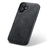 DG.MING For iPhone 16 Case PU Leather+PC+TPU Hybrid Phone Cover - Black - 5