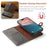 DG.MING for iPhone 16 Case Detachable Split Leather Phone Cover - Grey - 5