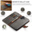 DG.MING for iPhone 16 Case Detachable Split Leather Phone Cover - Grey - 6