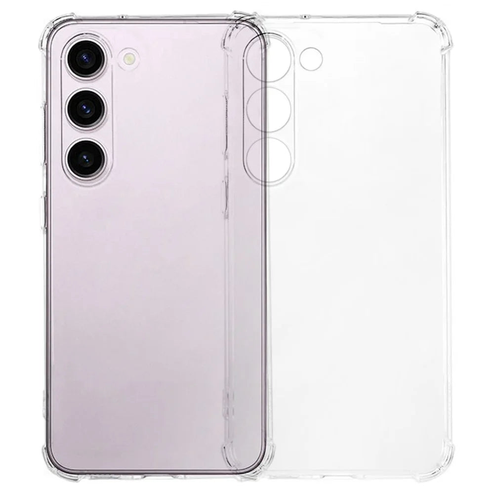 KALEBOL For Samsung Galaxy S23 Case 1.5mm TPU Transparent Anti-Drop Phone Cover - 1