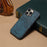 DENIOR For iPhone 16 Pro Max Case Dual Card Slots PU Leather+TPU+PC Phone Cover - Blue - 5