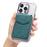 DENIOR V12 Magnetic Card Holder Skin-Touch PU Leather Phone Card Bag - Blue - 3