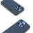 ABEEL For iPhone 16 Pro Max Cases Genuine Cow Leather+PC+TPU Phone Cover - Blue - 3