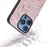 For iPhone 16 Pro Case Glitter Design PU+PC+TPU Protective Phone Cover - Pink - 4