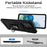 For Samsung Galaxy S20 Plus 4G / 5G Hard PC + Soft TPU Phone Case with Metal Ring Kickstand and Slide Camera Protection - Black - 2