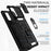 For Samsung Galaxy S20 Plus 4G / 5G Hard PC + Soft TPU Phone Case with Metal Ring Kickstand and Slide Camera Protection - Black - 4