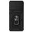 For Samsung Galaxy S20 Plus 4G / 5G Hard PC + Soft TPU Phone Case with Metal Ring Kickstand and Slide Camera Protection - Black - 6