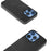 For iPhone 16 Pro Case Cowhide Texture PU+TPU+PC Protective Phone Cover - Black - 3