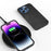 For iPhone 16 Pro Case Cowhide Texture PU+TPU+PC Protective Phone Cover - Black - 5