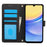 SY-003 For Samsung Galaxy A55 5G Case PU Leather Stand View Phone Wallet Cover with Hand Strap - Black - 2