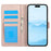 SY-003 For iPhone 14 / 13 Case PU Leather Stand View Phone Wallet Cover with Hand Strap - Pink - 2