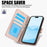 SY-003 For iPhone 14 / 13 Case PU Leather Stand View Phone Wallet Cover with Hand Strap - Pink - 5