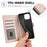 SY-003 For iPhone 14 / 13 Case PU Leather Stand View Phone Wallet Cover with Hand Strap - Pink - 6