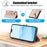 SY-003 For iPhone 14 / 13 Case PU Leather Stand View Phone Wallet Cover with Hand Strap - Pink - 7
