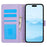 SY-003 For iPhone 15 Pro Case PU Leather Stand View Phone Wallet Cover with Hand Strap - Purple - 2