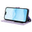 SY-003 For iPhone 15 Pro Case PU Leather Stand View Phone Wallet Cover with Hand Strap - Purple - 4
