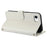 SY-003 For iPhone 17e / 16e Case PU Leather Stand View Phone Wallet Cover with Hand Strap - White - 3