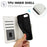 SY-003 For iPhone 17e / 16e Case PU Leather Stand View Phone Wallet Cover with Hand Strap - White - 6