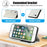 SY-003 For iPhone 17e / 16e Case PU Leather Stand View Phone Wallet Cover with Hand Strap - White - 7