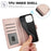 SY-003 For iPhone 16 Pro Case PU Leather Stand View Phone Wallet Cover with Hand Strap - Pink - 6