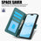 SY-003 For iPhone 16 Case PU Leather Stand View Phone Wallet Cover with Hand Strap - Green - 5