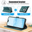 SY-003 For iPhone 16 Case PU Leather Stand View Phone Wallet Cover with Hand Strap - Green - 7
