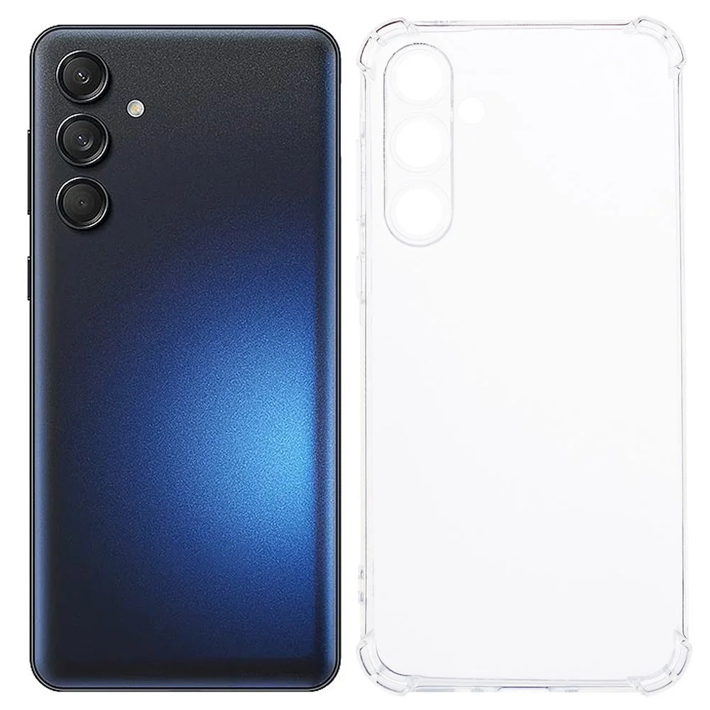 For Samsung Galaxy M55 5G Phone Case Enhanced Four Corner Clear TPU Cover - 1